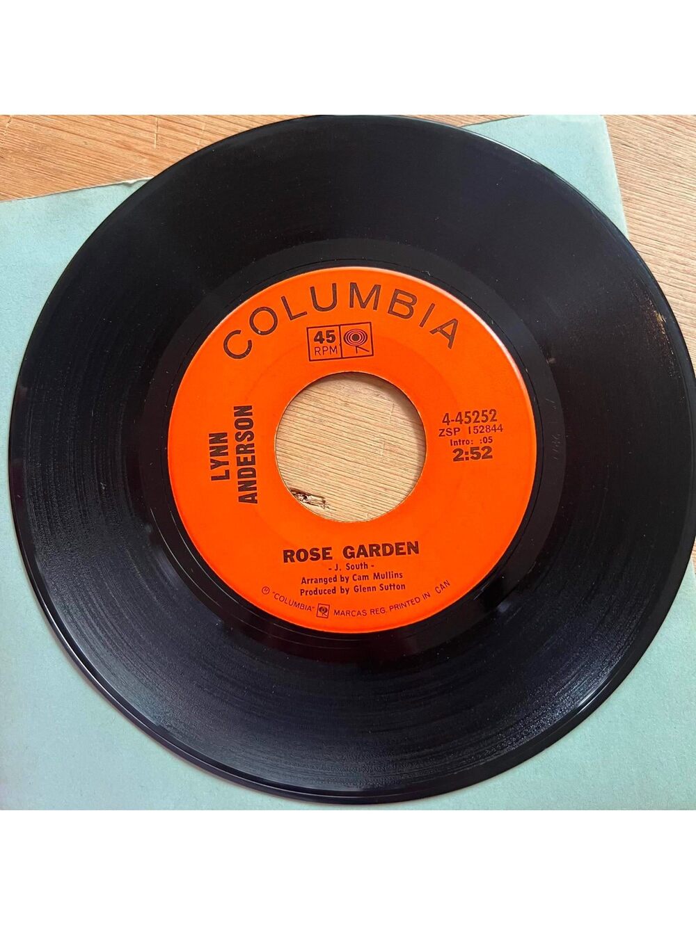 Lynn Anderson - Rose Garden/Nothing Between Us 45rpm VG+ R89
